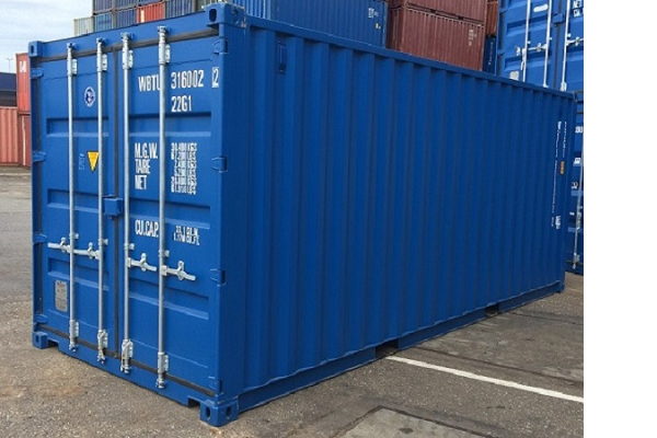20ft Container 2,59 m Hoog - Type Dry Box met stalen vloer