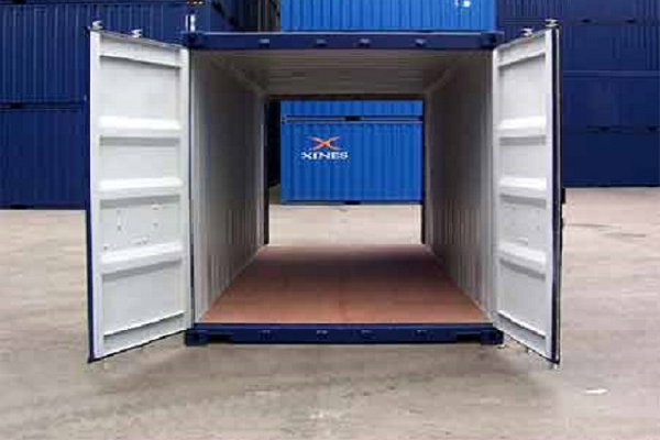 Container 20ft deuren voor en deuren achter