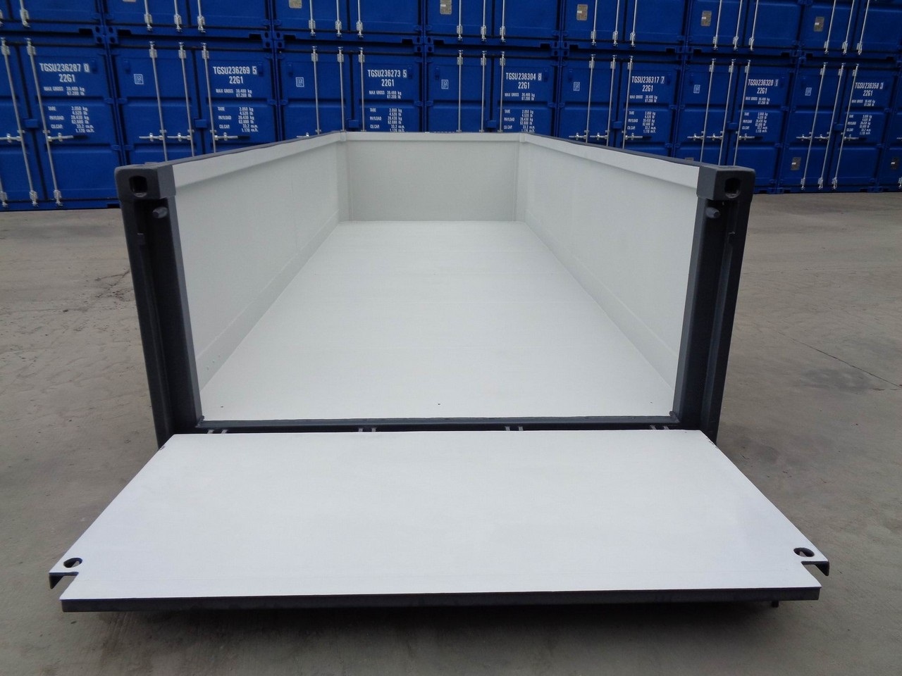 Ik wil een half hoge container