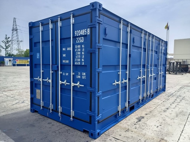 Container 20ft te openen Rechterkant standaard hoogte